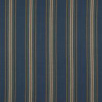Indus Stripe Fabric - Cobalt Blue