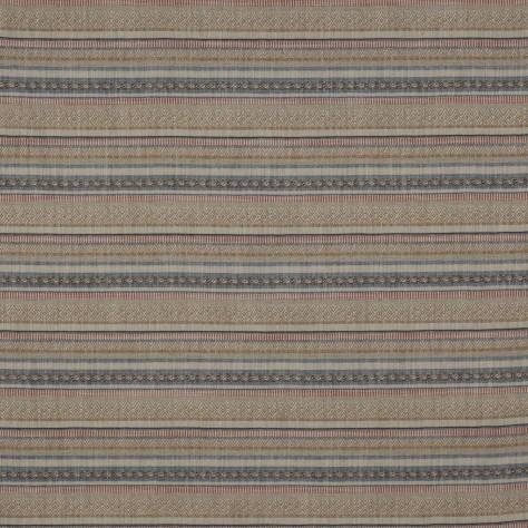 Jane Churchill Jasper Fabrics Kelso Fabric - Red/Ochre - J0146-01