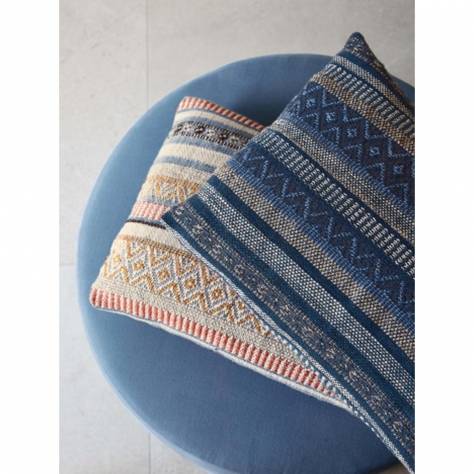 Jane Churchill Jasper Fabrics Kelso Fabric - Beige/Blue - J0146-04