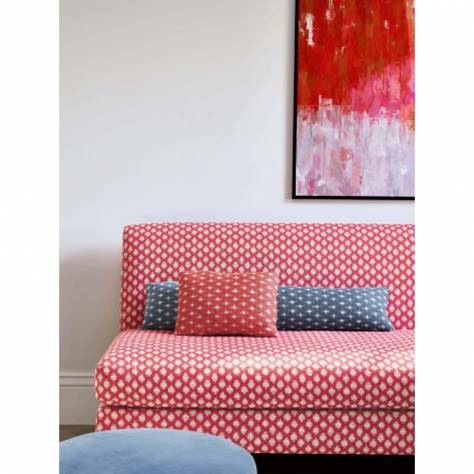 Jane Churchill Jasper Fabrics Raffi Fabric - Red - J0162-05 - Image 3