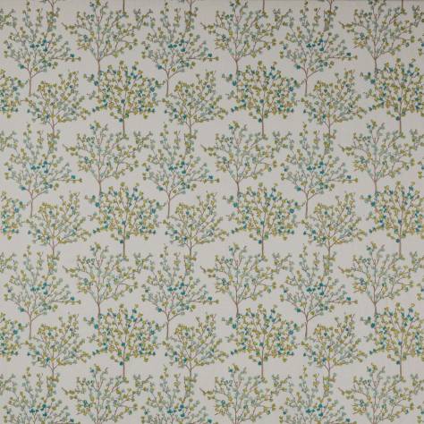 Jane Churchill Wildwood Fabrics Blossom Tree Fabric - Lime/Aqua - J0142-01 - Image 1