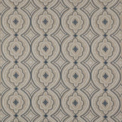 Jane Churchill Wildwood Fabrics Menara Fabric - Blue - J0144-01