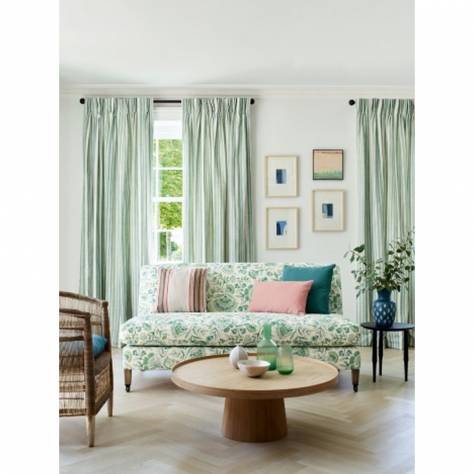 Jane Churchill Wildwood Fabrics Rossie Fabric - Green - J0145-02