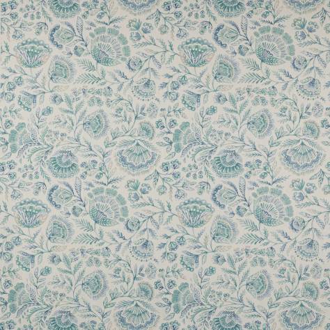 Jane Churchill Wildwood Fabrics Casidy Fabric - Aqua - J0150-01