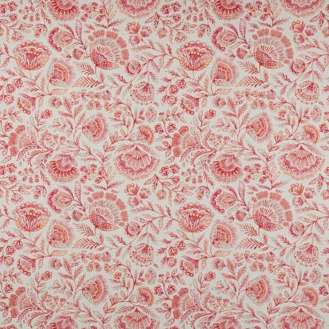 Jane Churchill Wildwood Fabrics Casidy Fabric - Red - J0150-03