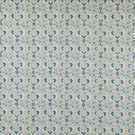 Jane Churchill Wildwood Fabrics Haven Fabric - Blue - J0152-01