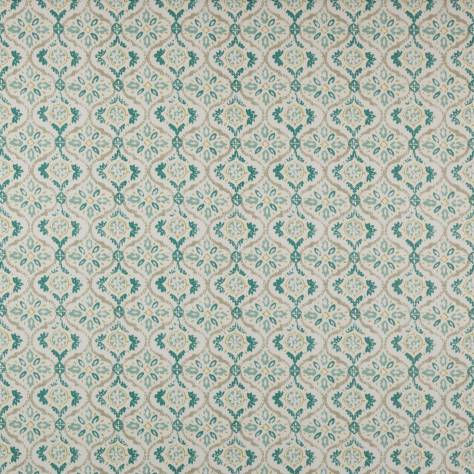 Jane Churchill Wildwood Fabrics Haven Fabric - Aqua - J0152-04