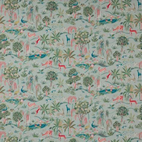 Jane Churchill Wildwood Fabrics Wildwood Fabric - Aqua - J0153-03 - Image 1