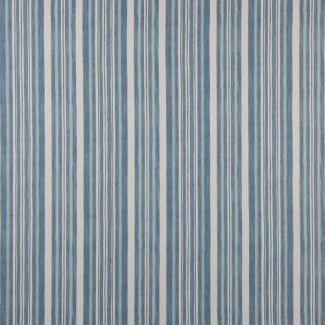 Jane Churchill Wildwood Fabrics Tulsi Stripe Fabric - Blue - J0155-01 - Image 1