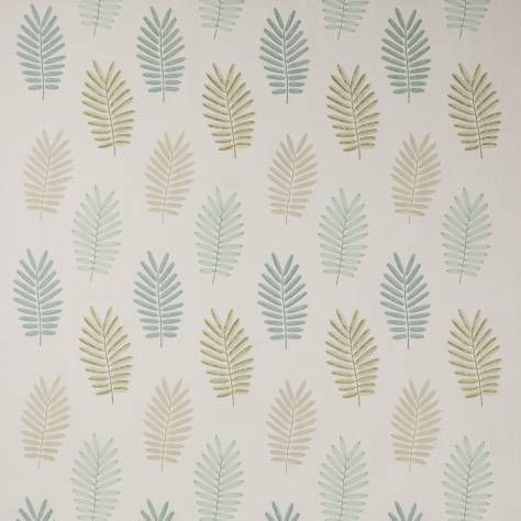 Jane Churchill Wildwood Fabrics Ferndown Fabric - Aqua/Leaf - J576F-05 - Image 1