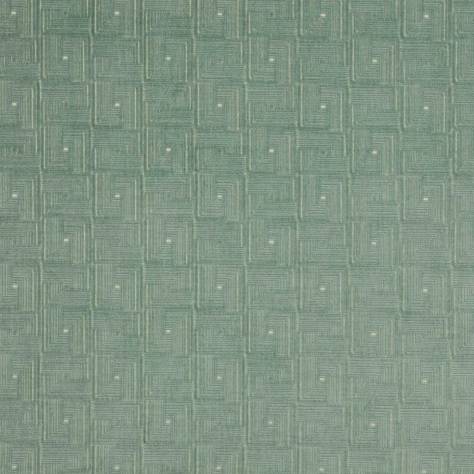 Jane Churchill Kaleido Fabrics Orson Fabric - Aqua - J0164-03 - Image 1