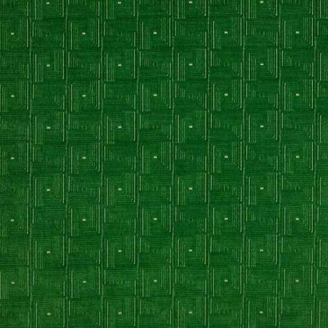 Jane Churchill Kaleido Fabrics Orson Fabric - Emerald - J0164-04 - Image 1