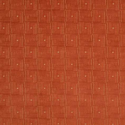 Jane Churchill Kaleido Fabrics Orson Fabric - Copper - J0164-06