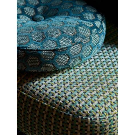 Jane Churchill Kaleido Fabrics Sirius Fabric - Blue - J0173-02 - Image 2