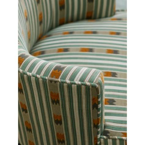 Jane Churchill Kaleido Fabrics Kendra Stripe Fabric - Silver/Pink - J0174-02