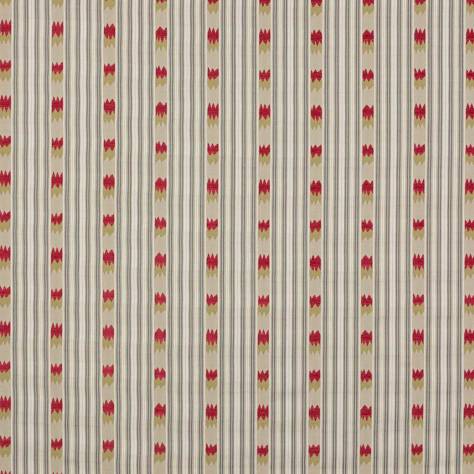 Jane Churchill Kaleido Fabrics Kendra Stripe Fabric - Silver/Pink - J0174-02 - Image 1