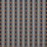 Kendra Stripe Fabric - Indigo/Red