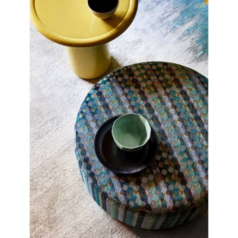 Jane Churchill Kaleido Fabrics Kaleido Fabric - Teal/Green - J0175-05 - Image 2