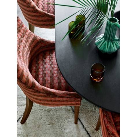 Jane Churchill Kaleido Fabrics Floyd Fabric - Copper - J0176-01 - Image 2