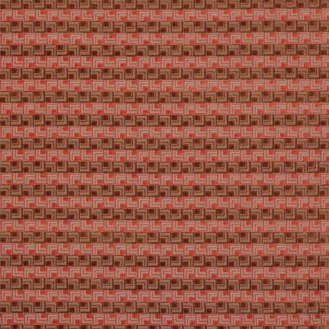 Jane Churchill Kaleido Fabrics Floyd Fabric - Copper - J0176-01