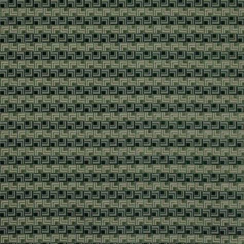 Jane Churchill Kaleido Fabrics Floyd Fabric - Emerald - J0176-02 - Image 1