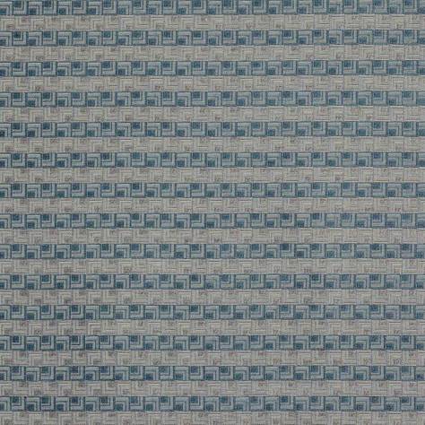 Jane Churchill Kaleido Fabrics Floyd Fabric - Blue/Grey - J0176-05