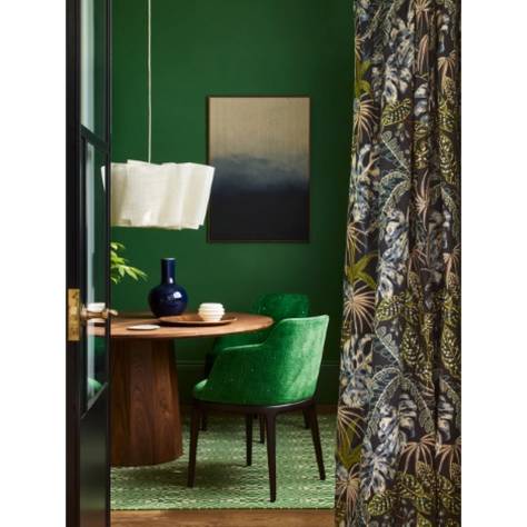 Jane Churchill Rousseau Fabrics Rousseau Fabric - Indigo/Green - J0165-03 - Image 4