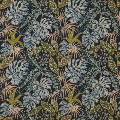 Jane Churchill Rousseau Fabrics Rousseau Fabric - Indigo/Green - J0165-03 - Image 1