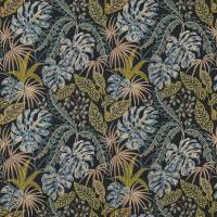 Rousseau Fabric - Indigo/Green
