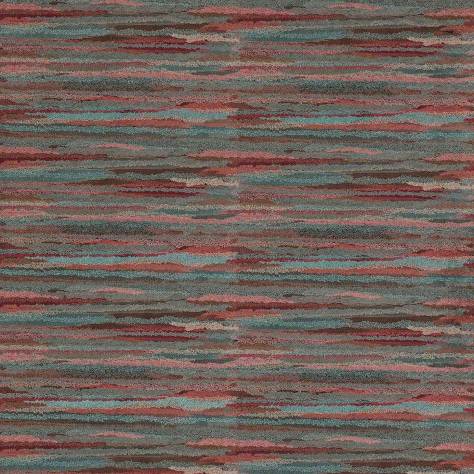 Jane Churchill Rousseau Fabrics Lanata Fabric - Aqua/Pink - J0168-01