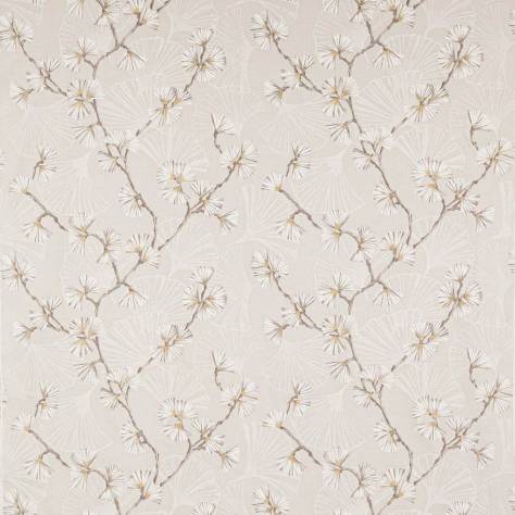 Jane Churchill Rousseau Fabrics Snow Flower Fabric - Natural - J0171-01 - Image 1