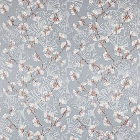 Jane Churchill Rousseau Fabrics Snow Flower Fabric - Slate Blue - J0171-03 - Image 1