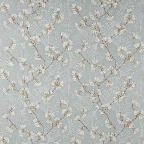Jane Churchill Rousseau Fabrics Snow Flower Fabric - Aqua/Lime - J0171-04