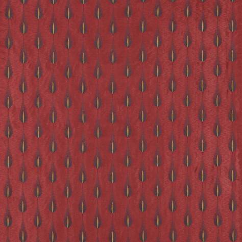 Jane Churchill Rousseau Fabrics Plato Fabric - Red/Gold - J765F-05 - Image 1
