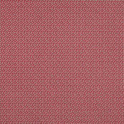 Jane Churchill Roxam Fabrics Ely Fabric - Red - J0196-06