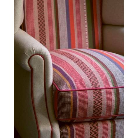 Jane Churchill Cabrera Stripes Fabrics Cabrera Stripe Fabric - Soft Blue/Taupe - J0182-05 - Image 2