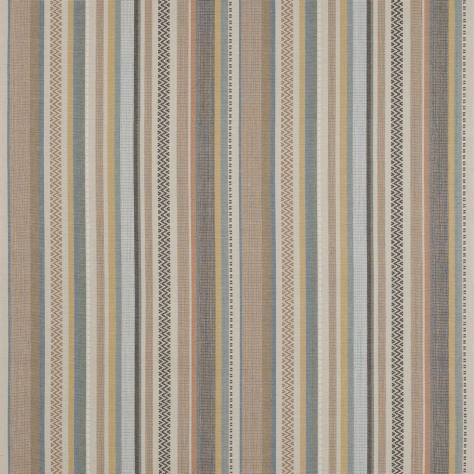 Jane Churchill Cabrera Stripes Fabrics Cabrera Stripe Fabric - Soft Blue/Taupe - J0182-05 - Image 1