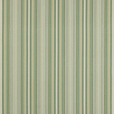 Jane Churchill Cabrera Stripes Fabrics Seville Stripe Fabric - Green - J0183-02