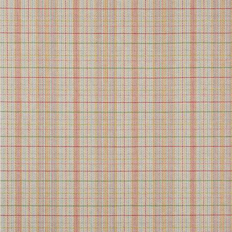 Jane Churchill Cabrera Stripes Fabrics Oxana Check Fabric - Multi - J0188-04