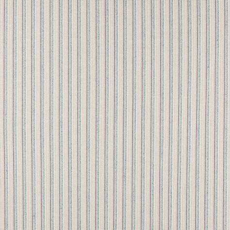 Jane Churchill Cabrera Stripes Fabrics Pico Stripe Fabric - Blue - J0192-01 - Image 1