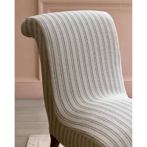 Jane Churchill Cabrera Stripes Fabrics Pico Stripe Fabric - Indigo/Copper - J0192-02