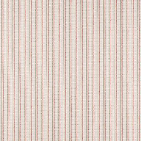 Jane Churchill Cabrera Stripes Fabrics Pico Stripe Fabric - Red - J0192-03 - Image 1