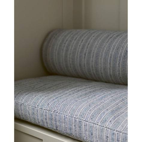 Jane Churchill Cabrera Stripes Fabrics Cadiz Stripe Fabric - Indigo/Copper - J0193-02 - Image 2