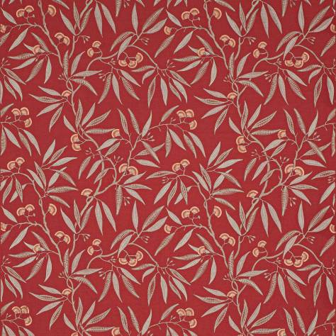 Jane Churchill Paradiso Fabrics Silverwood Fabric - Red - J0179-02 - Image 1