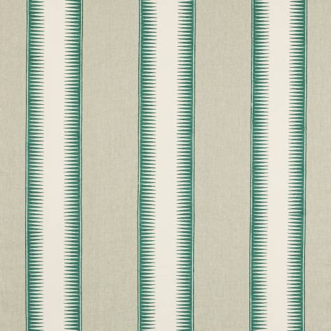 Jane Churchill Paradiso Fabrics Ezra Stripe Fabric - Teal - J0186-01 - Image 1