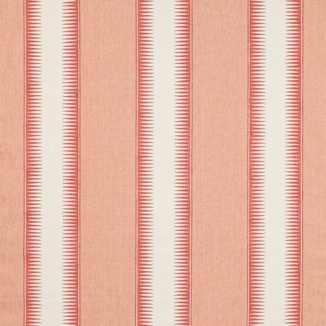Jane Churchill Paradiso Fabrics Ezra Stripe Fabric - Red - J0186-02 - Image 1