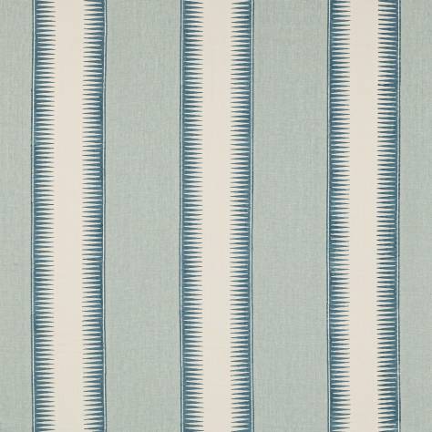 Jane Churchill Paradiso Fabrics Ezra Stripe Fabric - Blue - J0186-03 - Image 1