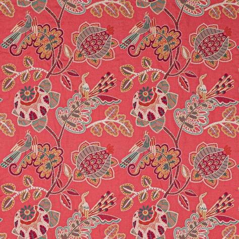 Jane Churchill Paradiso Fabrics Paradiso Fabric - Red - J0189-03 - Image 1