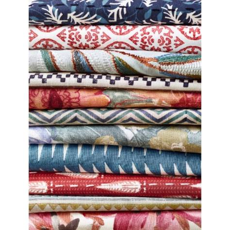 Jane Churchill Paradiso Fabrics Sitari Stripe Fabric - Blue/Green - J0197-03