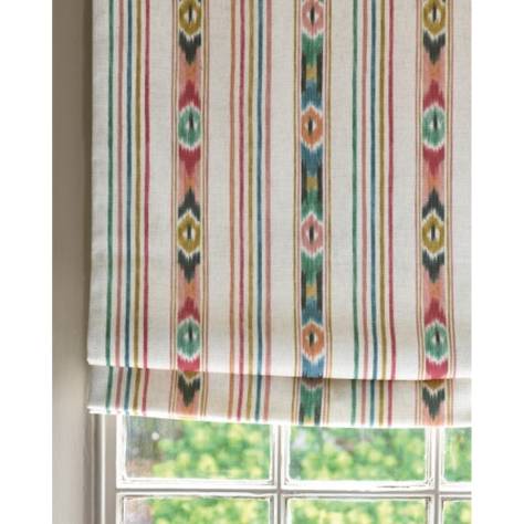 Jane Churchill Paradiso Fabrics Sitari Stripe Fabric - Red - J0197-04 - Image 2